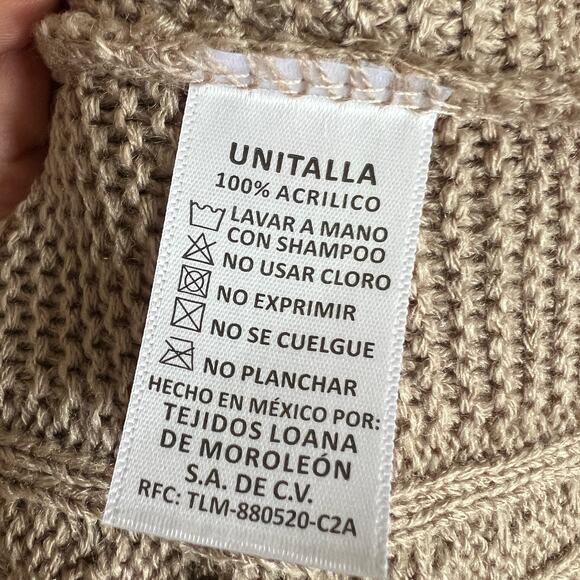 Brown Fur Trim Cable Knit Vest Boho Y2K 2000s Cottagecore Medium - Picture 4 of 6